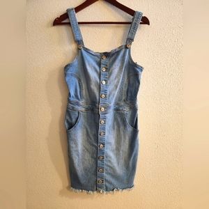 Denim Overalls Dress